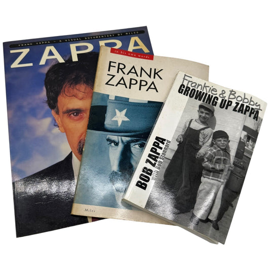 Frank Zappa Books Lot 3 Visual Documentary Own Words Growing Up Zappa