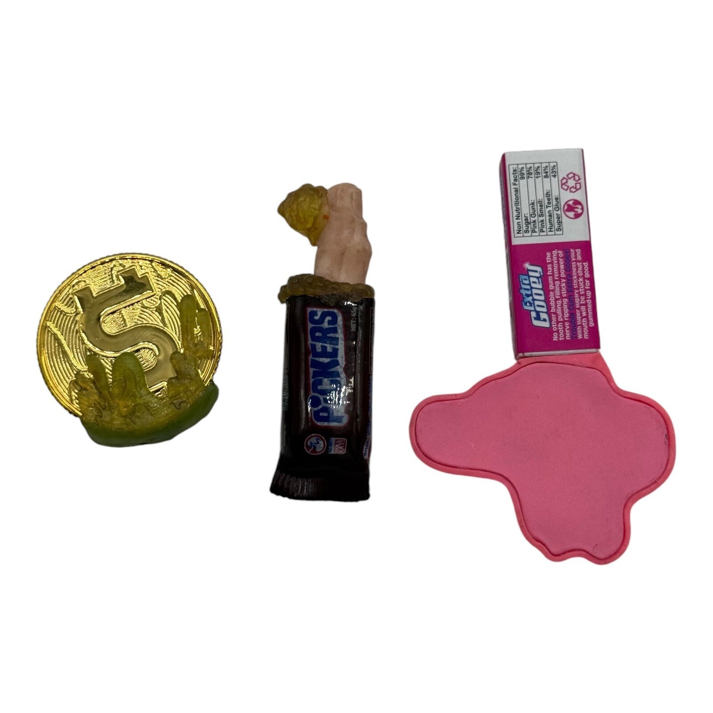 Zuru Mini Brands Mega Gross Mini 3 pc Lot Extra Gooey Coin Pickers