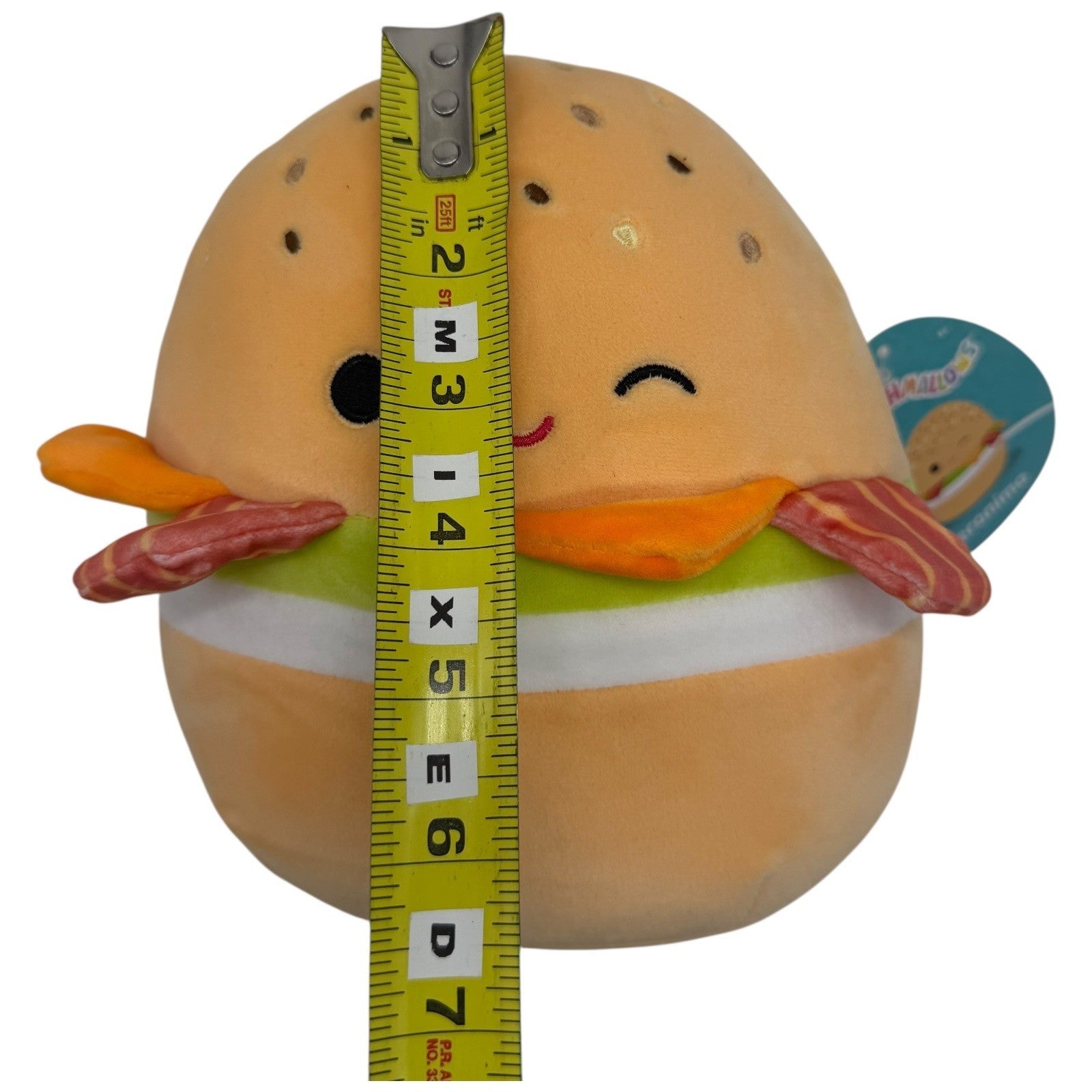 Squishmallows Geronimo Burger Plush Stuffed Animal Toy With Tags Cute
