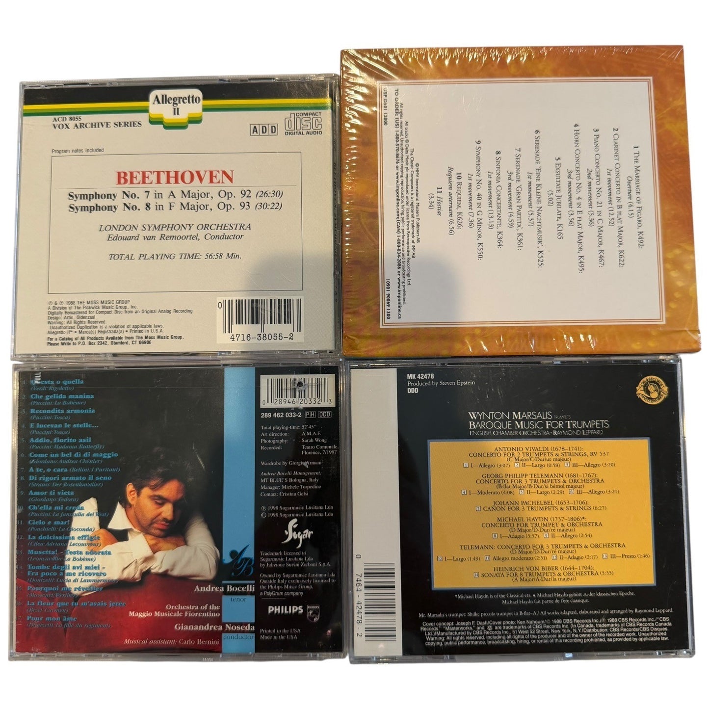 Lot of 21 Classical Music CDs Beethoven Mozart Bernstein Bocelli Tchaikovsky CD