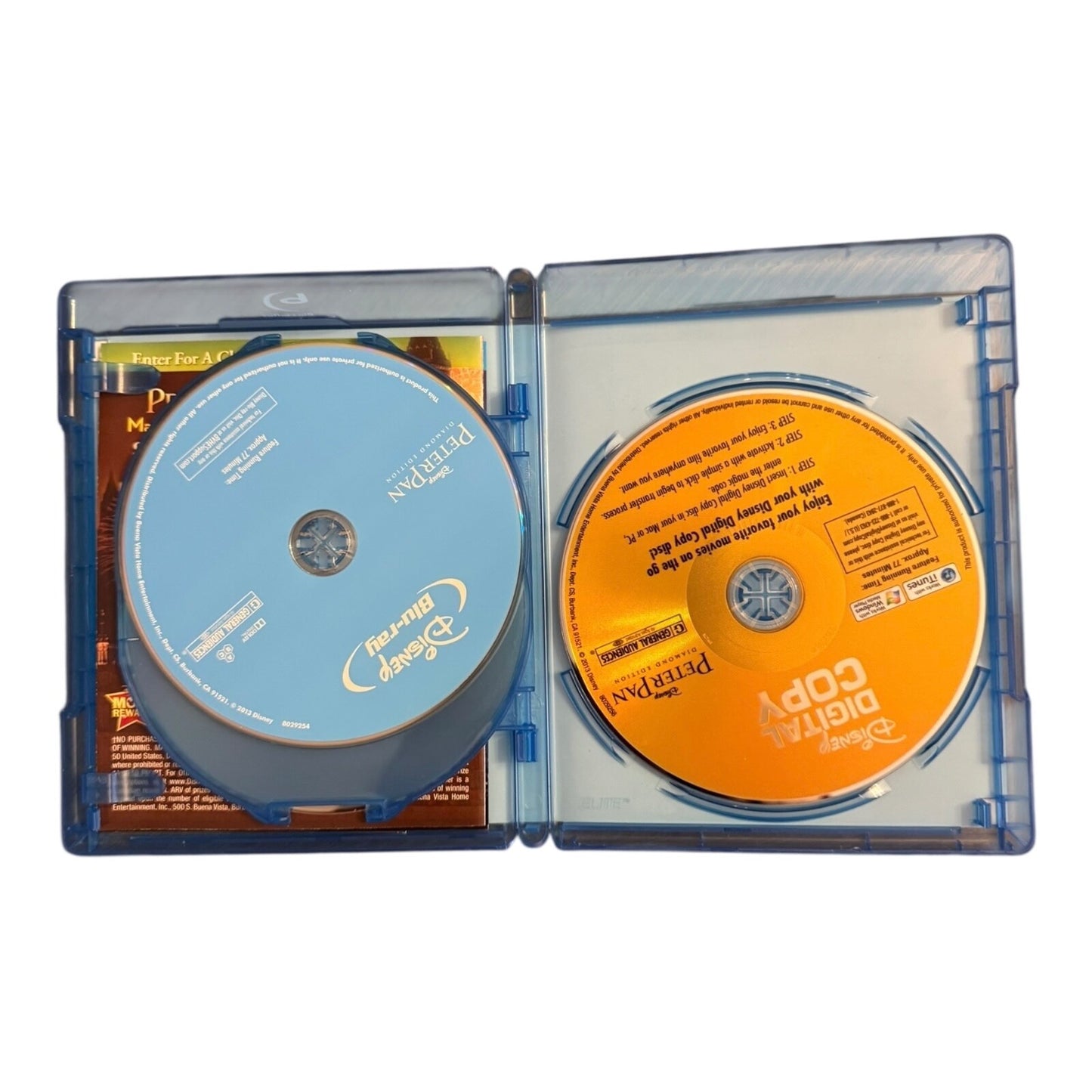 Peter Pan Diamond Edition Blu-ray DVD Digital Copy 3-Disc Set w/ Slipcover