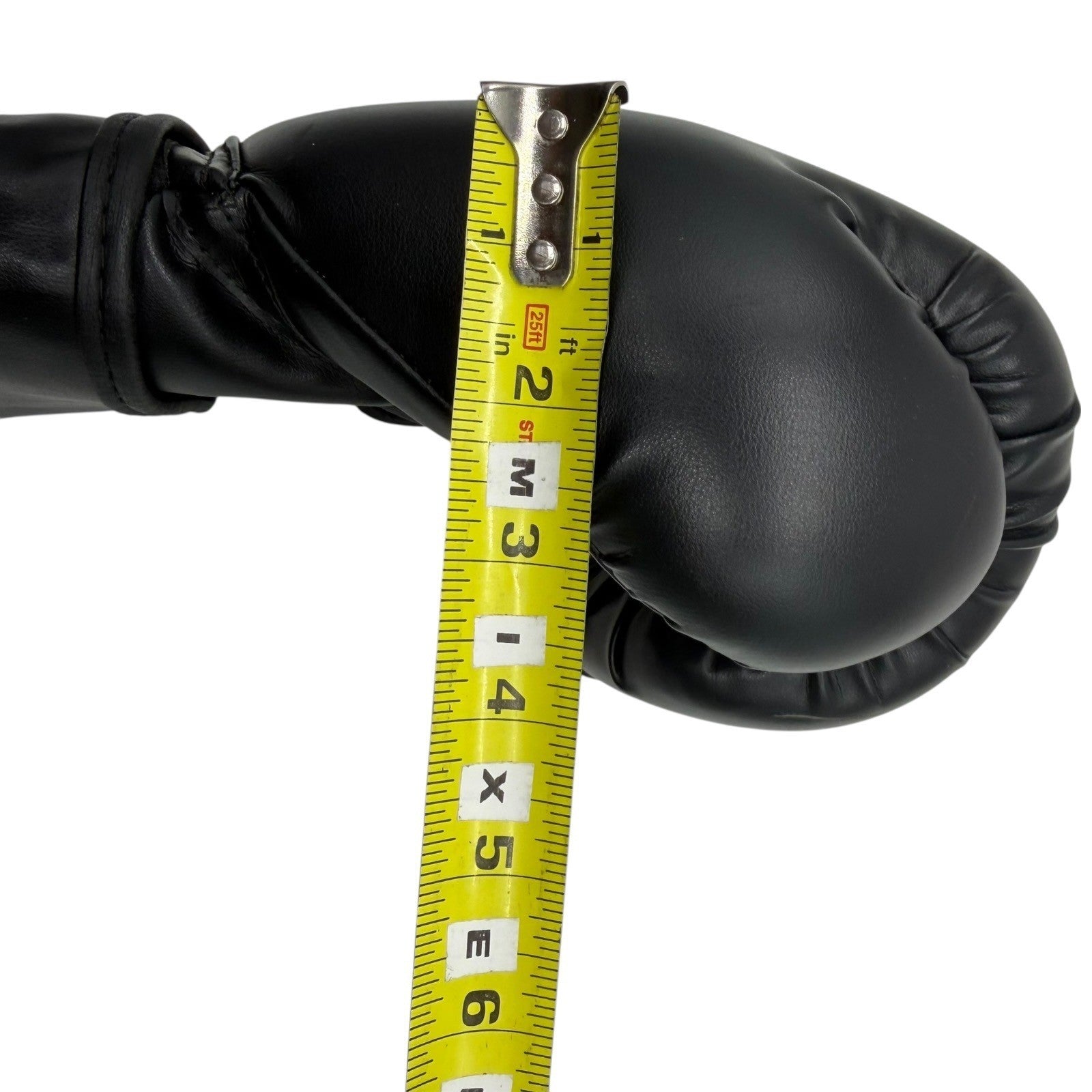 Black 12-oz Boxing Gloves Training Sparring Heavy Bag Hook and Loop Closure