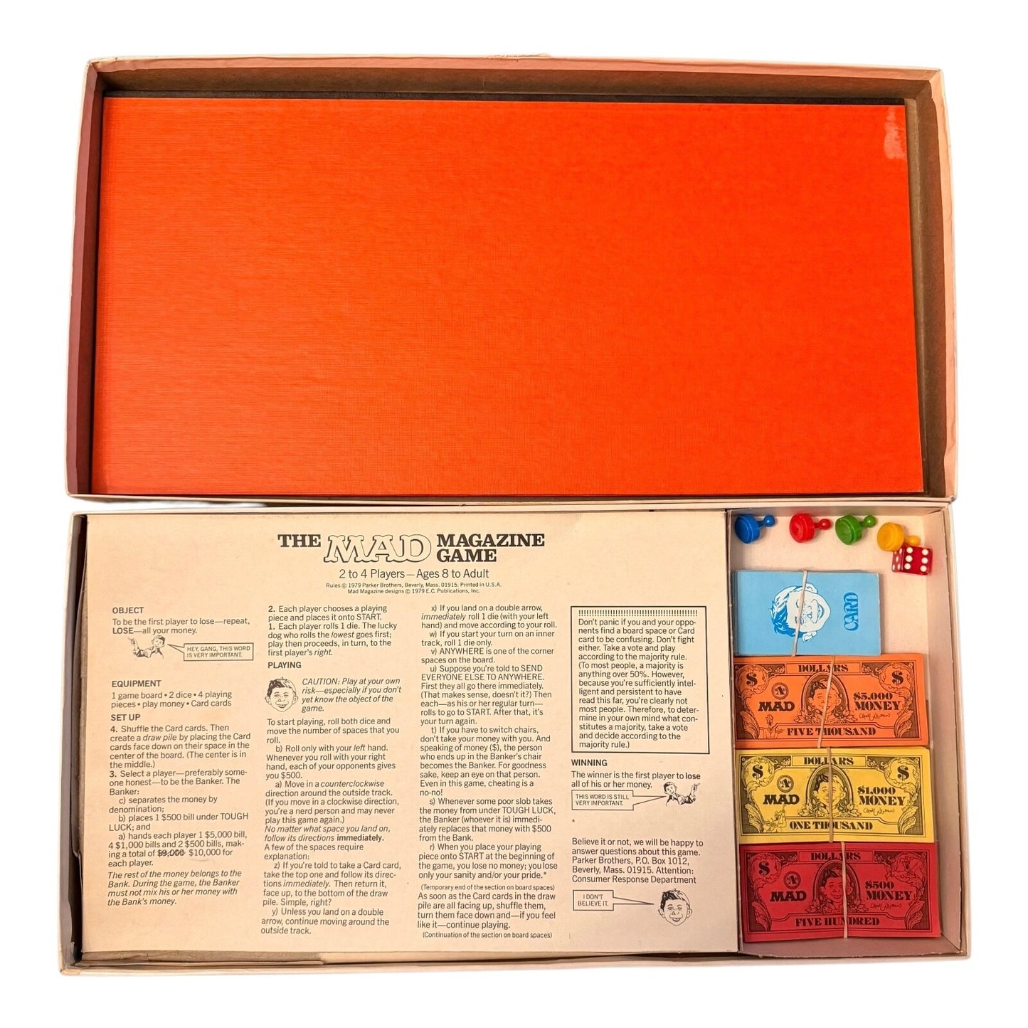 The Mad Magazine Game 1979 Parker Brothers No. 124 – Vintage Board Game