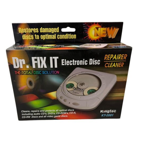 Dr Fix it CD DVD Electronic Disc Repairer & Cleaner Motorized SkipDr KT-2001