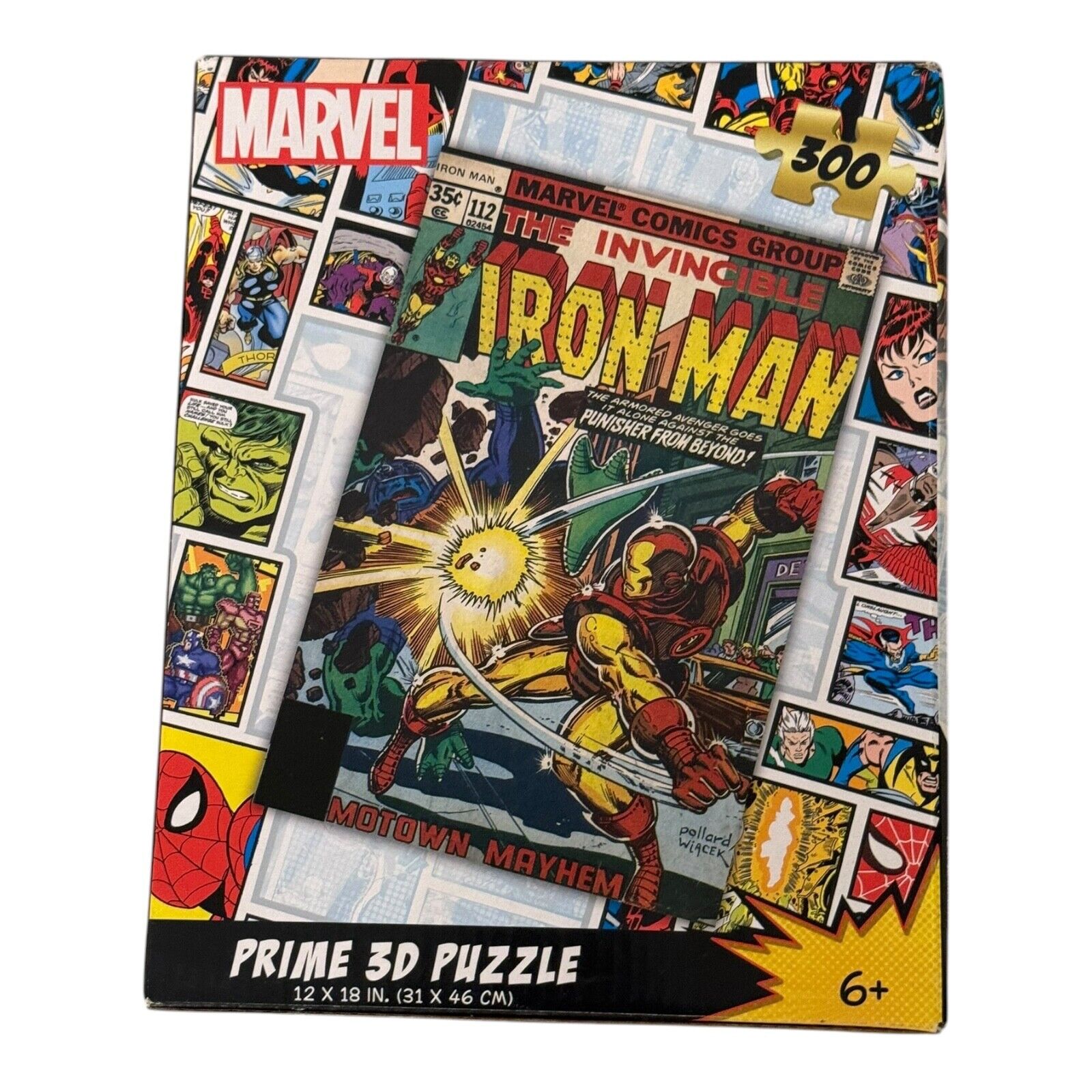 Iron Man #112 3D Lenticular 300pc Puzzle – Marvel Comic Cover Collectible