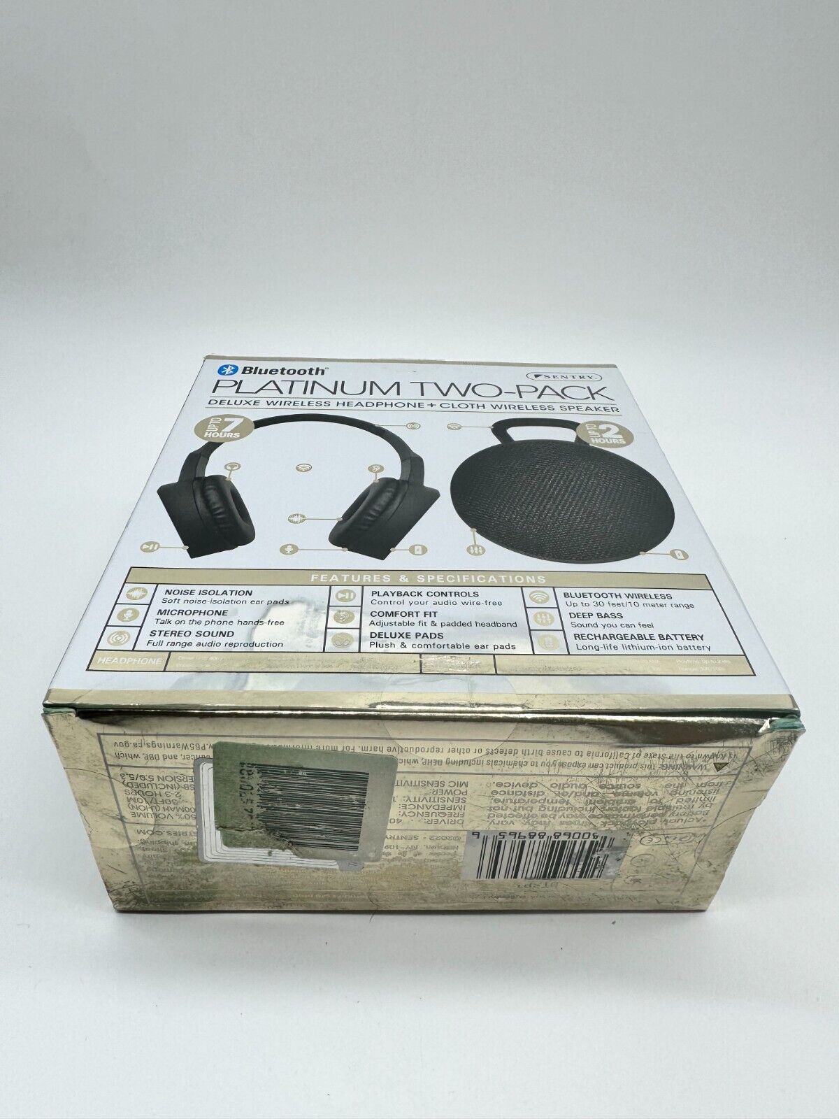 Sentry Platinum Wireless Headphones & Speaker Combo – 2 Pack Combo