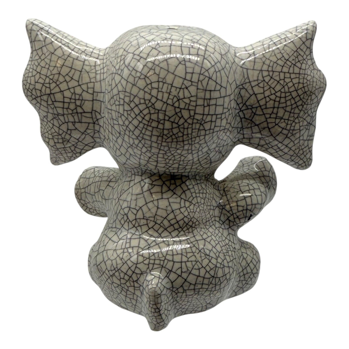 Vintage Crackle Glaze Elephant Salt & Pepper Shakers – Made in Japan No Stoppers
