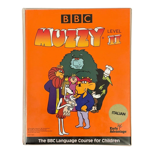 BBC Muzzy Italian Language Course Set – 4 VHS, Cassettes, Workbooks, CD Vintage