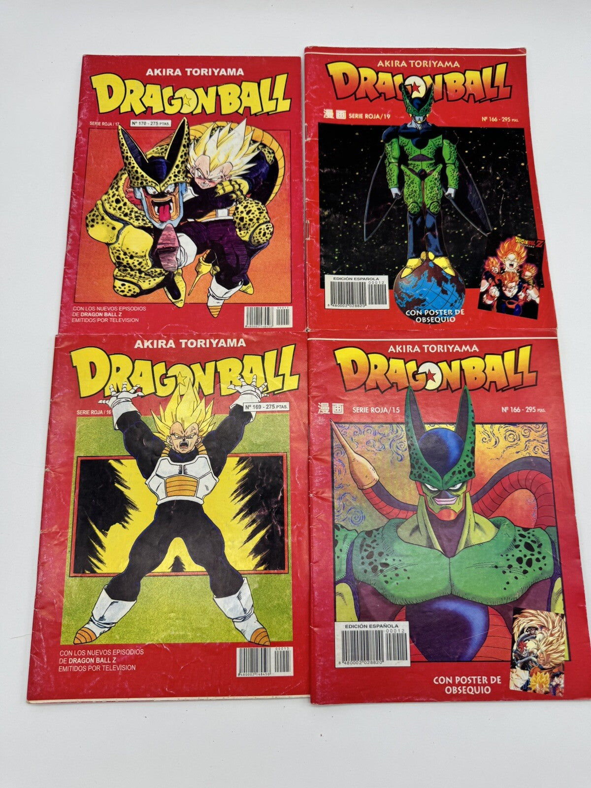 Rare Dragon Ball Series Red Comic Manga  / Akira Toriyama Eps TV HTF 15 Books