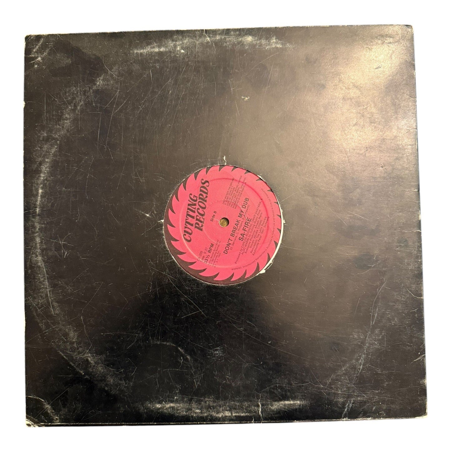 Sa-Fire Don't Break My Heart Single 12" Vinyl Record