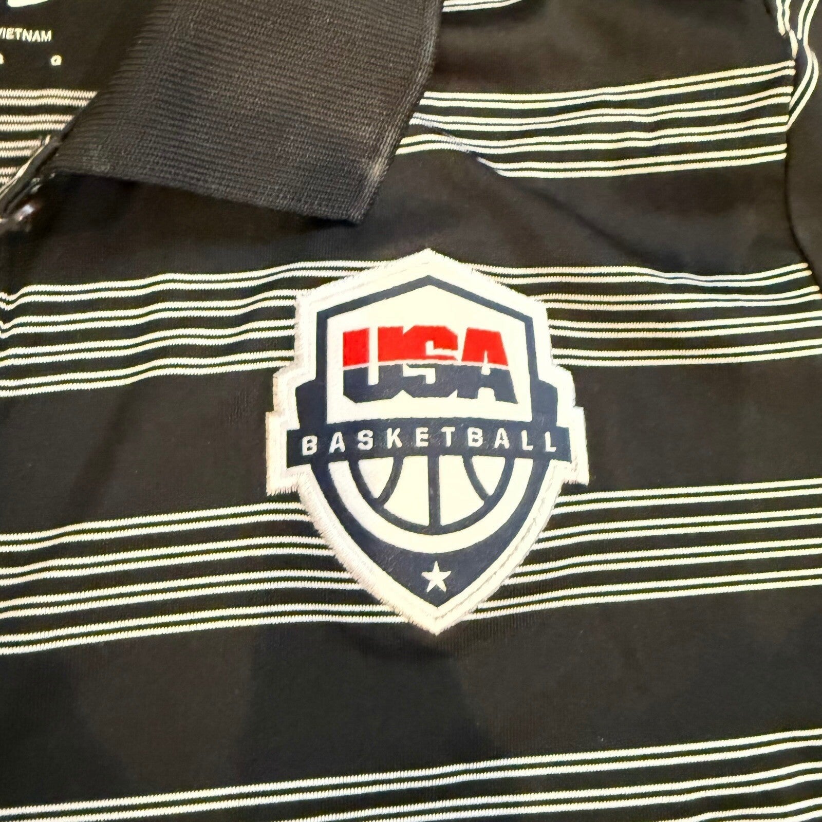Nike Golf USA Basketball Polo Shirt Tour Performance Dri-FIT Large