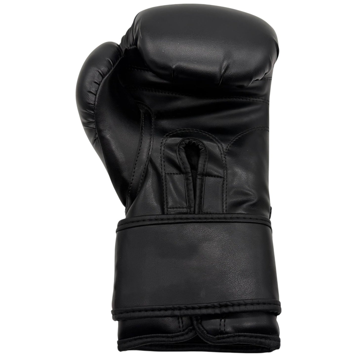 Black 12-oz Boxing Gloves Training Sparring Heavy Bag Hook and Loop Closure