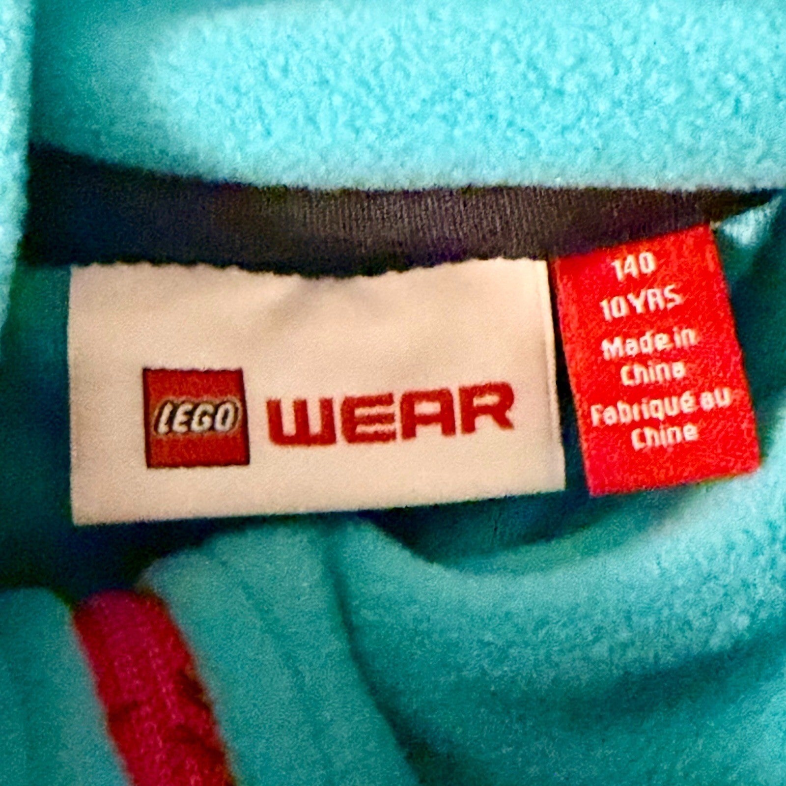 Lego Wear Kids Fleece Pullover Blue 1/4 Zip Sweater Size 10Y 140