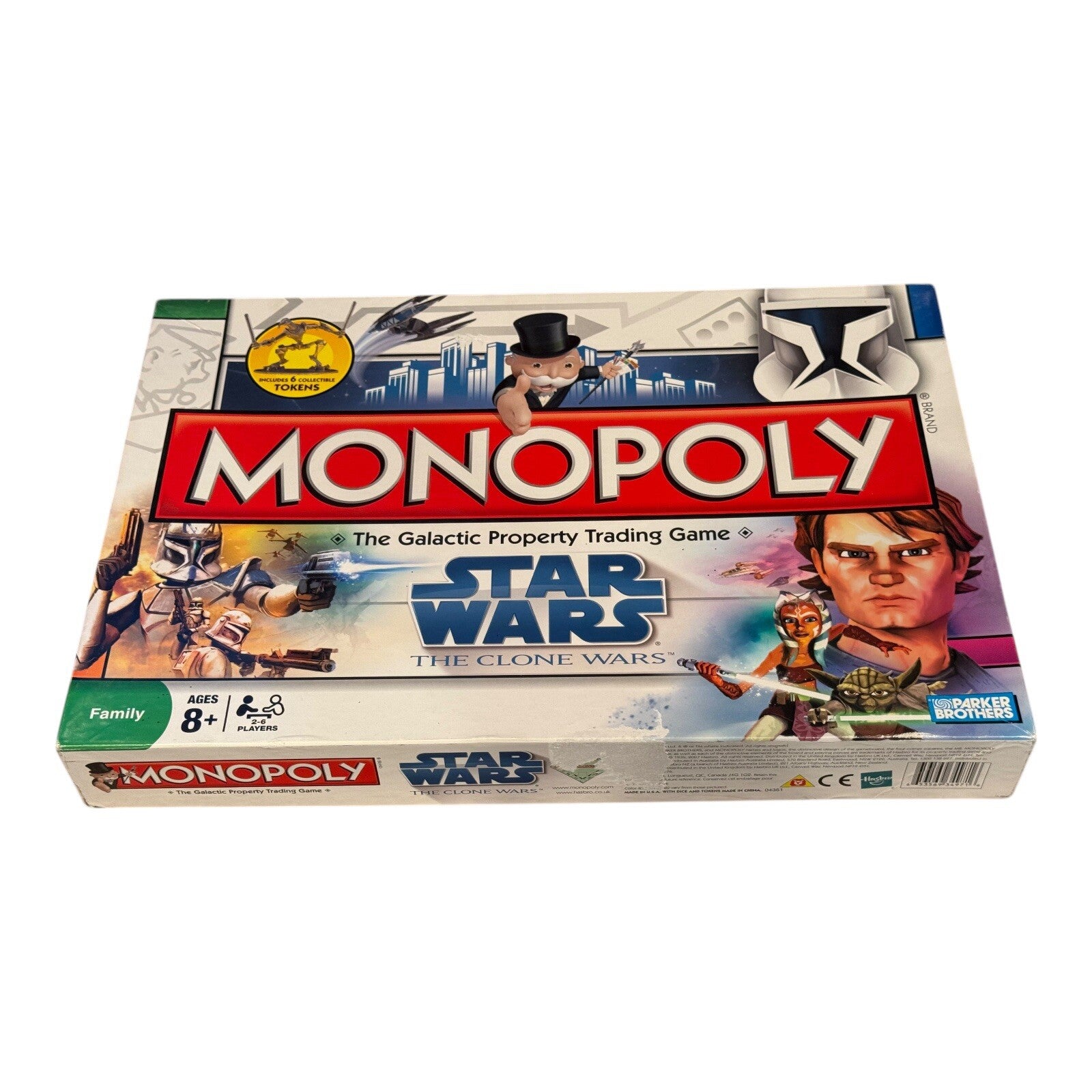 Monopoly Star Wars The Clone Wars Board Game Parker Brothers 2008 Complete