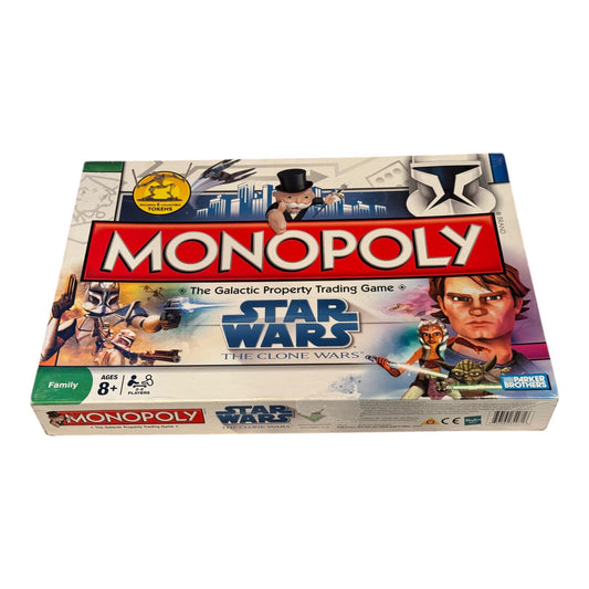 Monopoly Star Wars The Clone Wars Board Game Parker Brothers 2008 Complete
