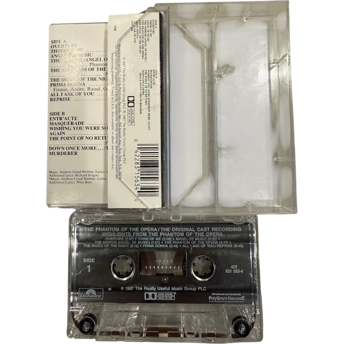 Set of 3 Broadway Cassette Tapes - Les Misérables, Chicago, Phantom of the Opera