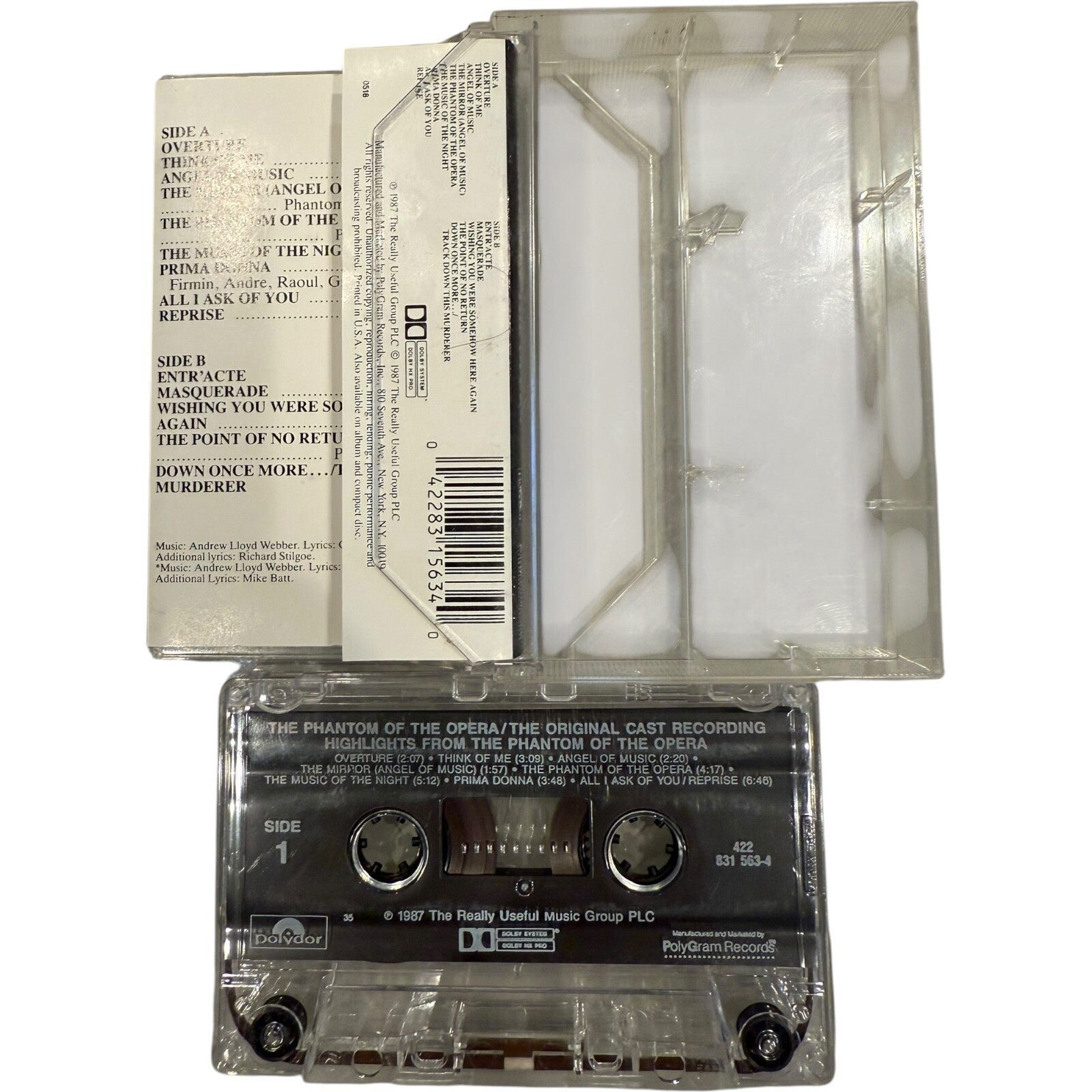 Set of 3 Broadway Cassette Tapes - Les Misérables, Chicago, Phantom of the Opera