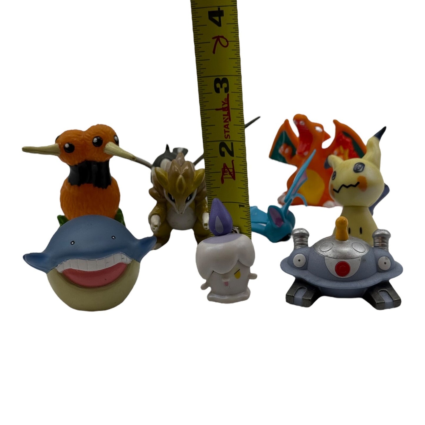 Pokemon Figure Lot of 9 Bandai WCT Charizard Mimikyu Wailmer Magnezone 1998-2020