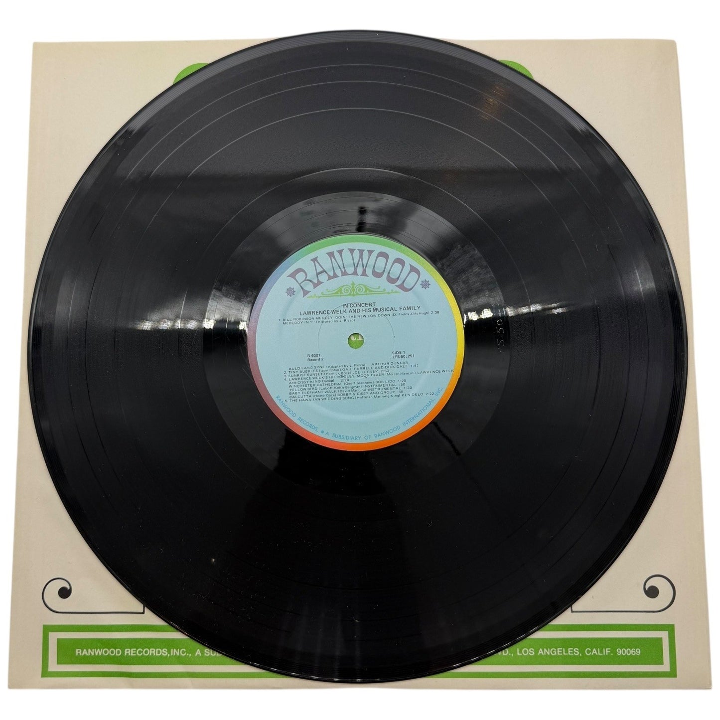 Lawrence Welk And His Musical Family In Concert Vinyl Record LP Ranwood Records