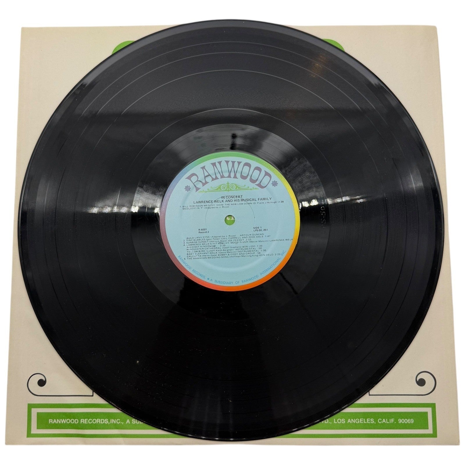 Lawrence Welk And His Musical Family In Concert Vinyl Record LP Ranwood Records