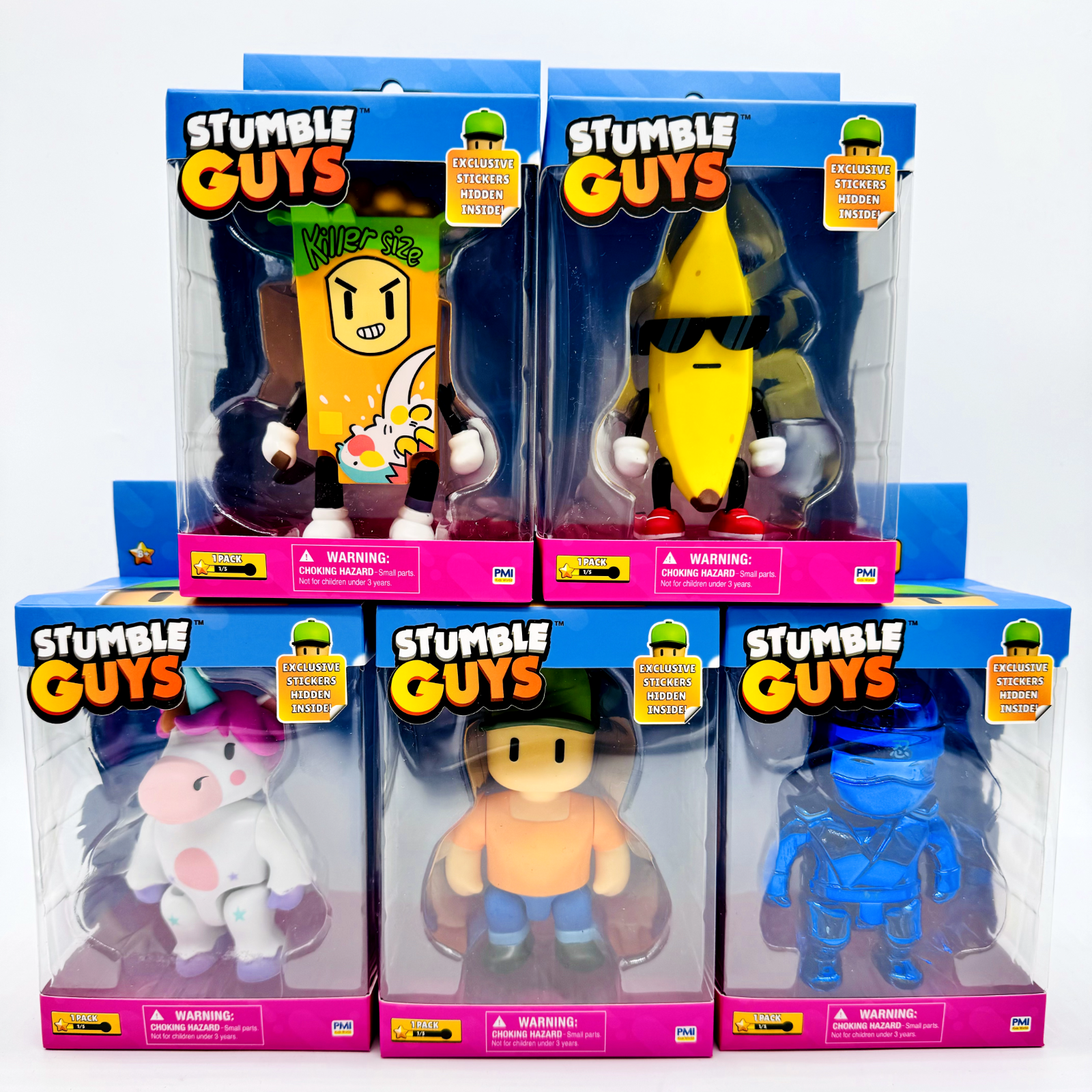 Stumble Guys 5pcs Collection 5” Action Figures in Window Box 2024