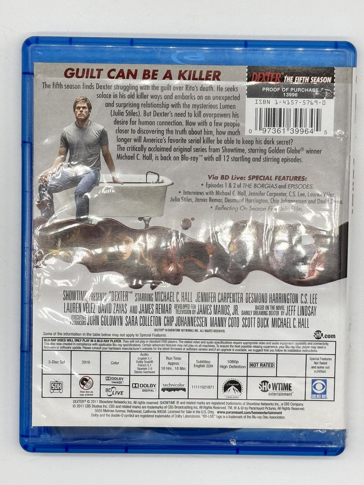 Dexter: Season 5 [Blu-ray] - Blu-ray By Michael C. Hall