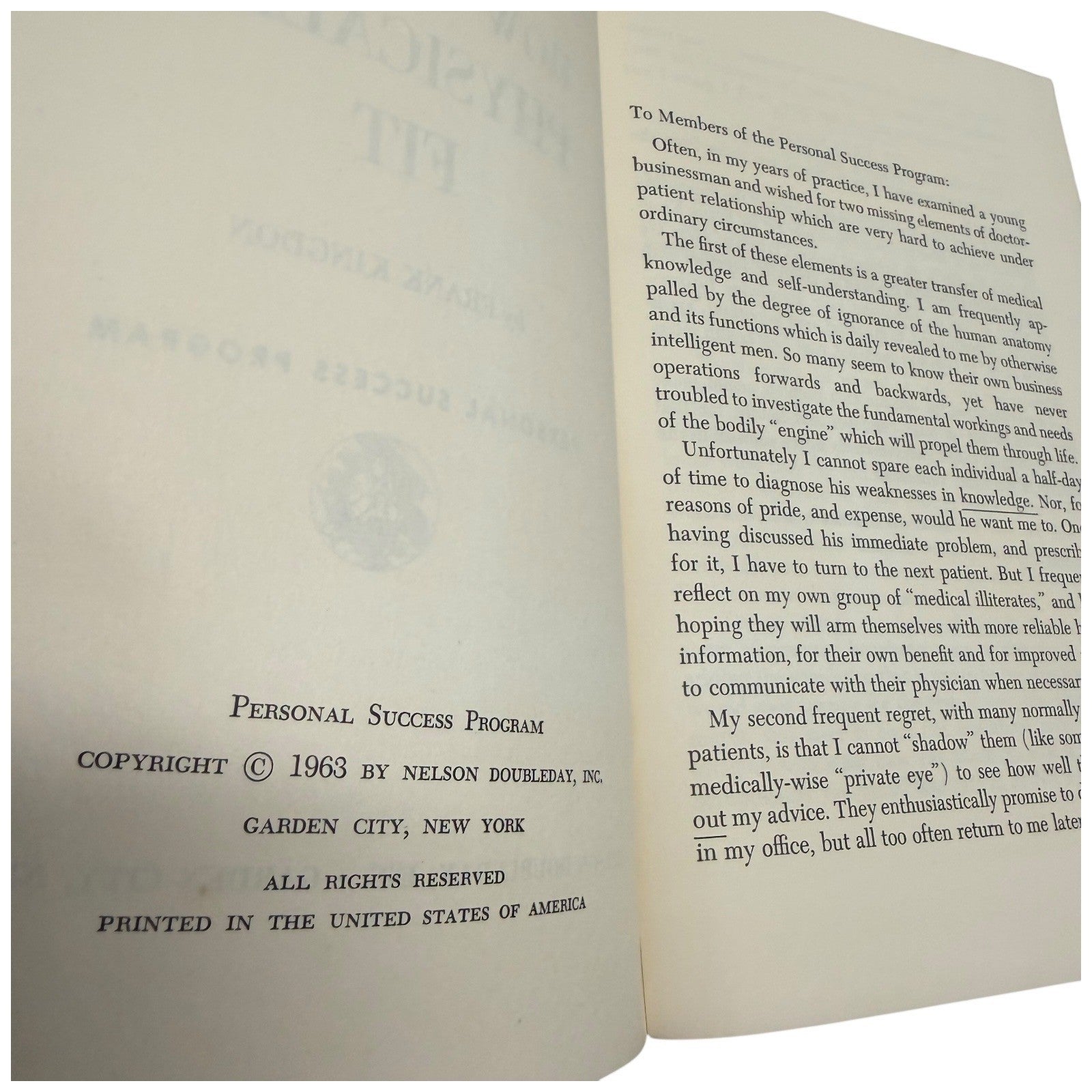 Nelson Doubleday Personal Success Program Vintage Book Set 1959-1963