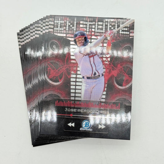 Jose Perdomo 2024 Bowman Chrome Rookie Card Lot #IT-13 | Atlanta Braves 15 Cards