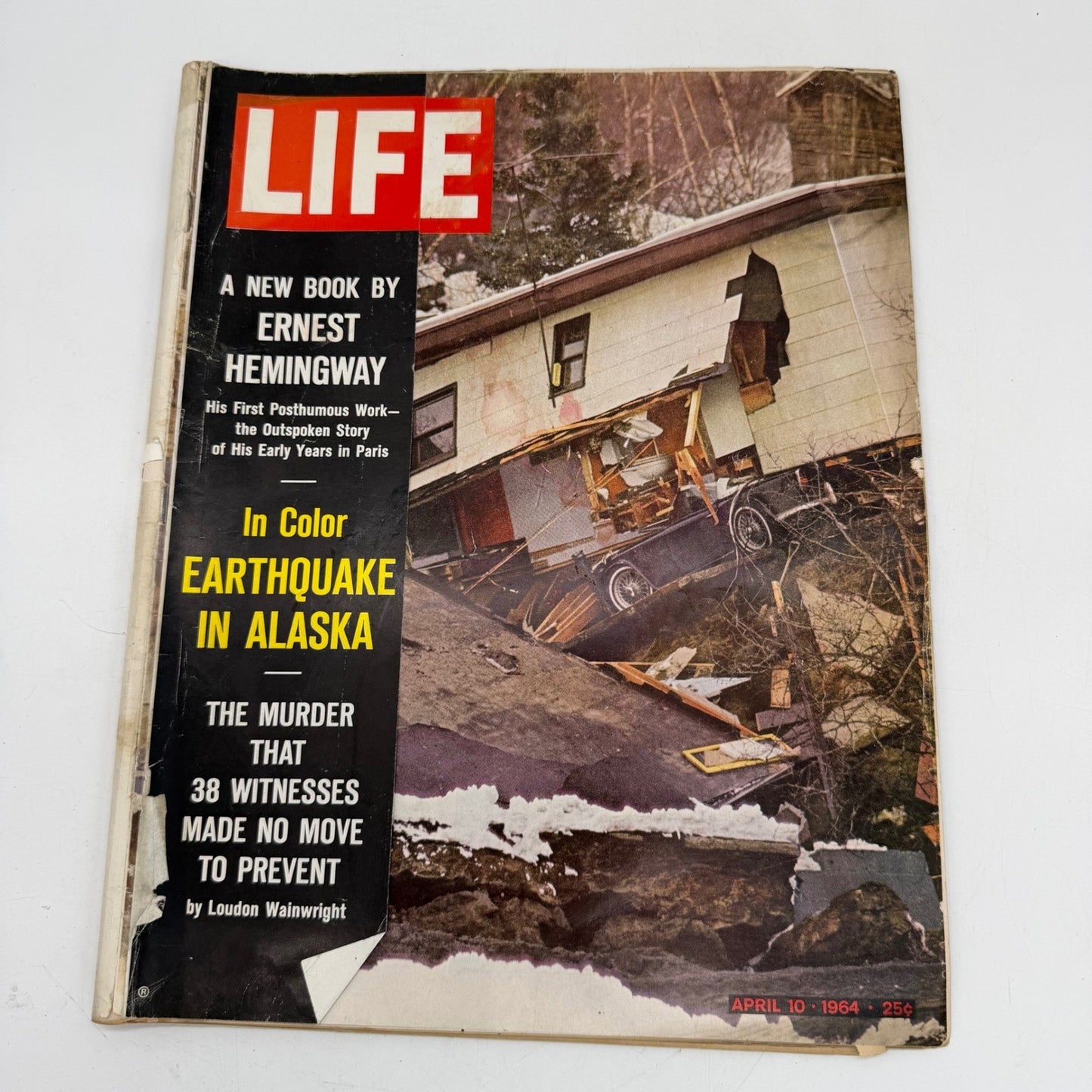 LIFE Magazine April 10 1964 Alaska Earthquake Hemingway Kitty Genovese Murder