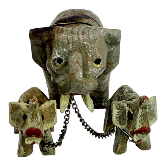 Elephant Family Statue Figurine Sculpture Home Decor Animal Lover Gift