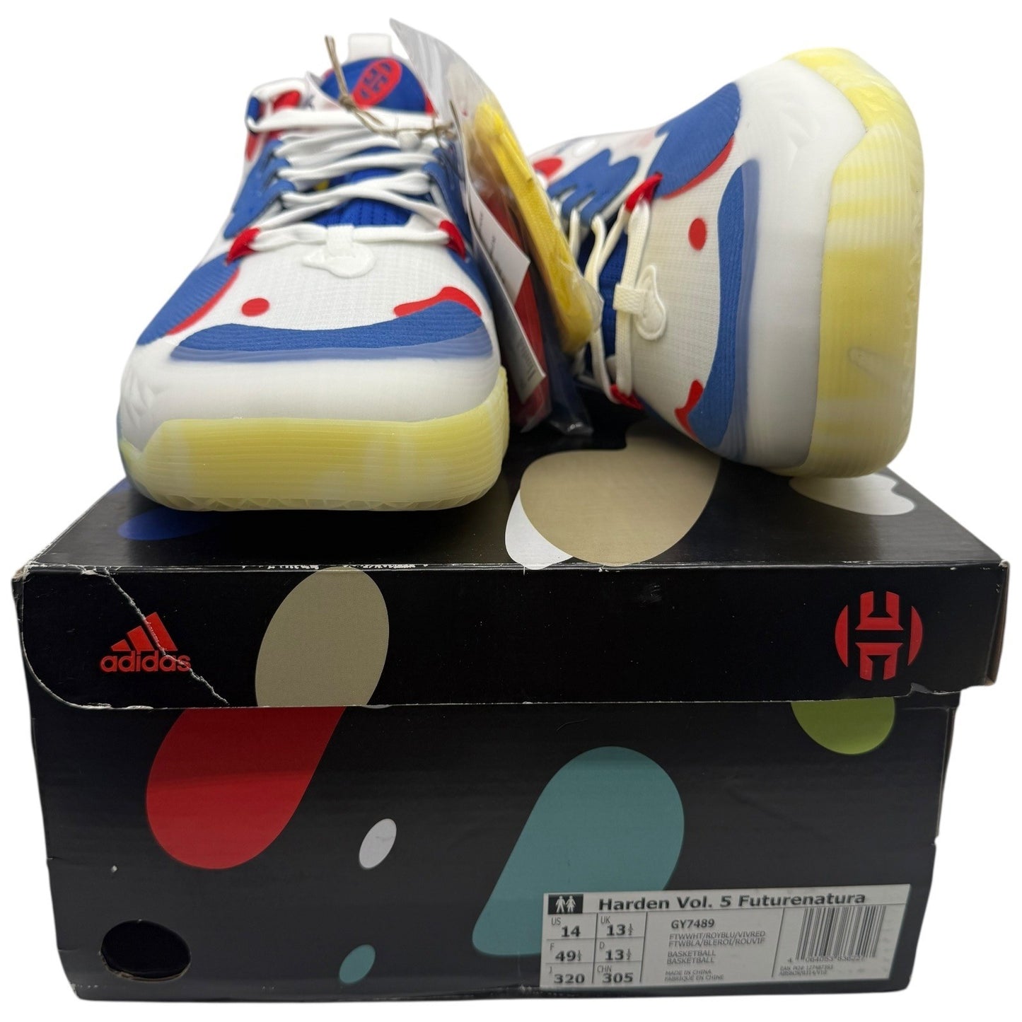 Adidas Quiccs Harden Vol. 5 Futur Basketball Shoes GY7489 Size 13.5 US NIB