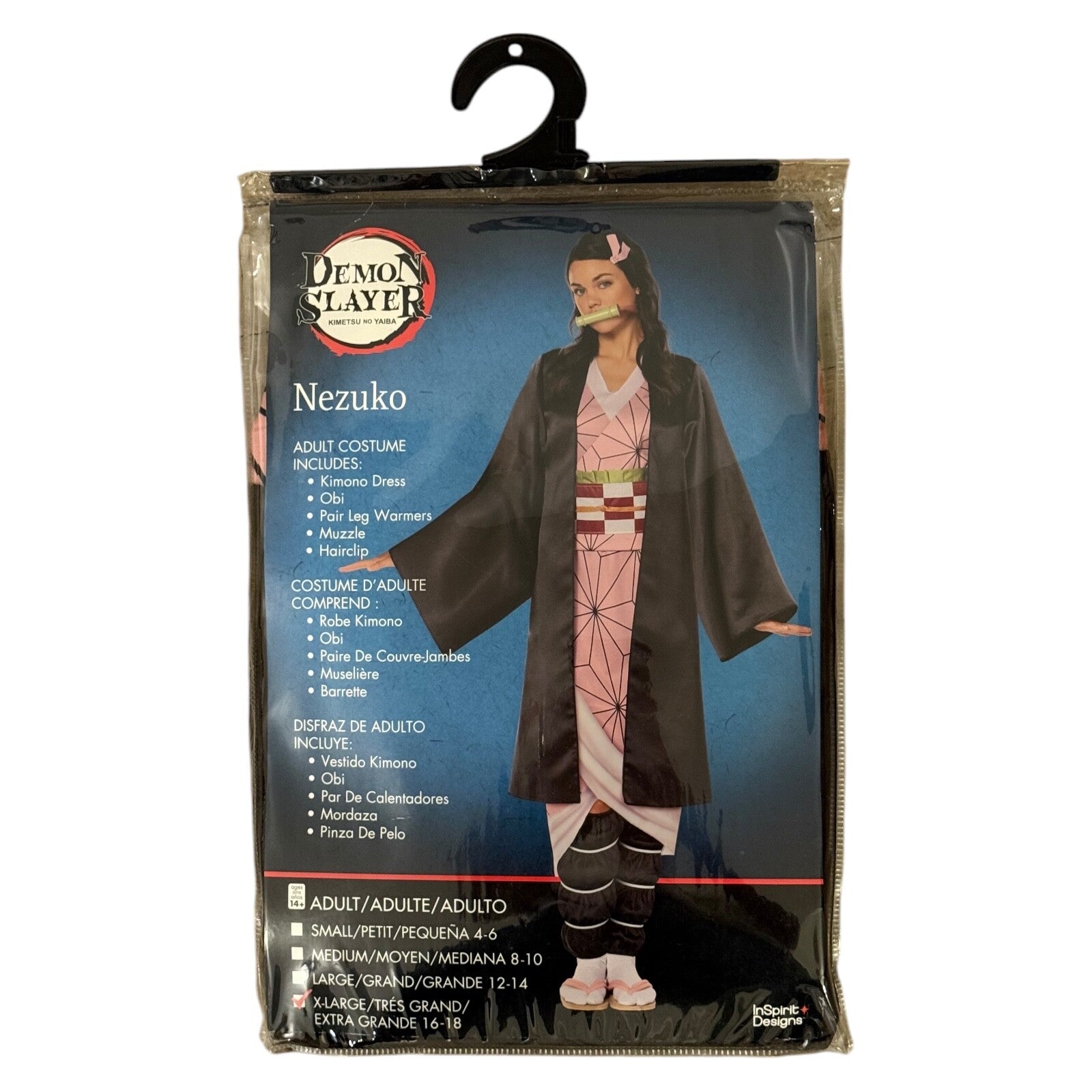 Demon Slayer Nezuko Kimono Dress Costume Adult XL
