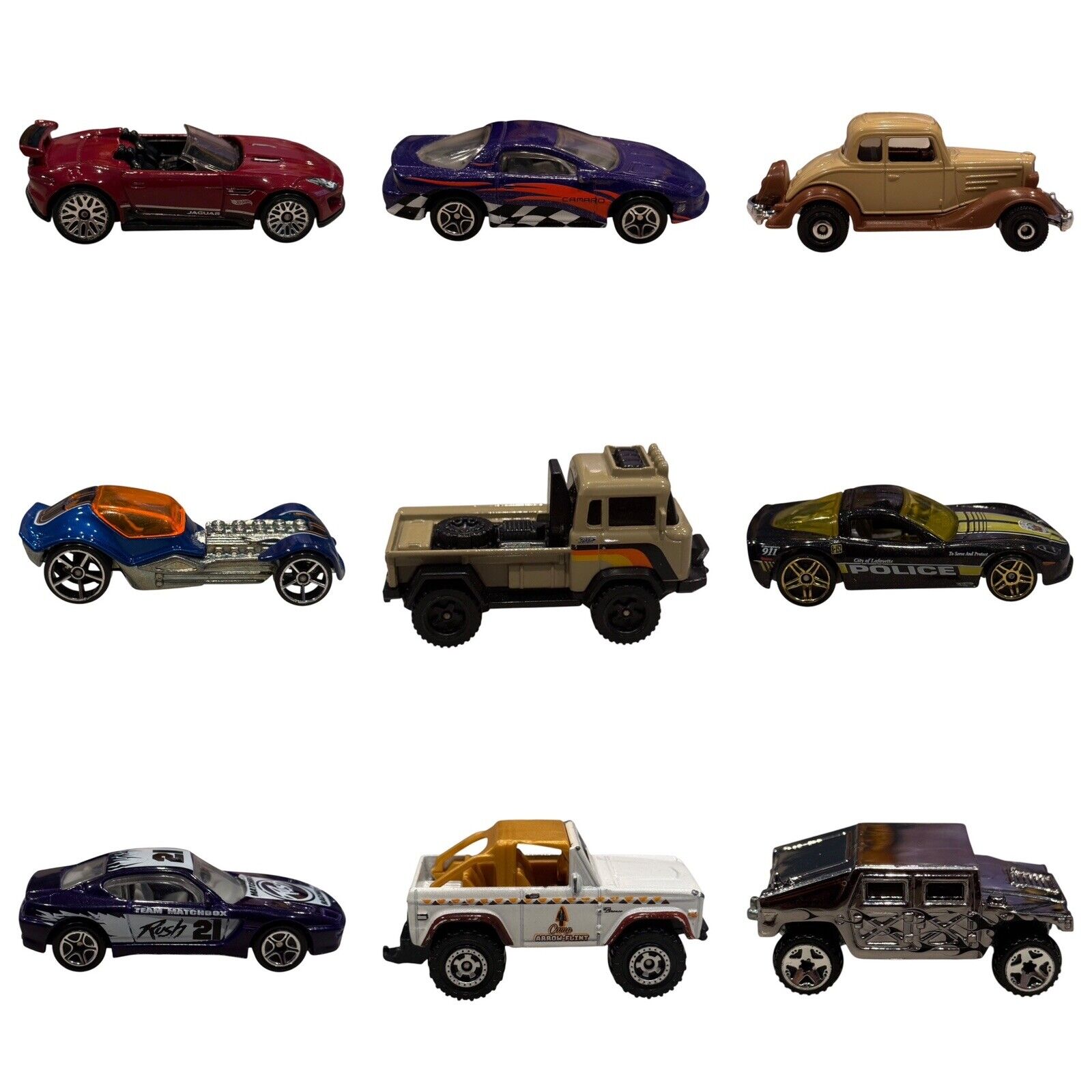 Lot of 18 Diecast Cars – Hot Wheels Matchbox Mix Vintage & Modern Loose