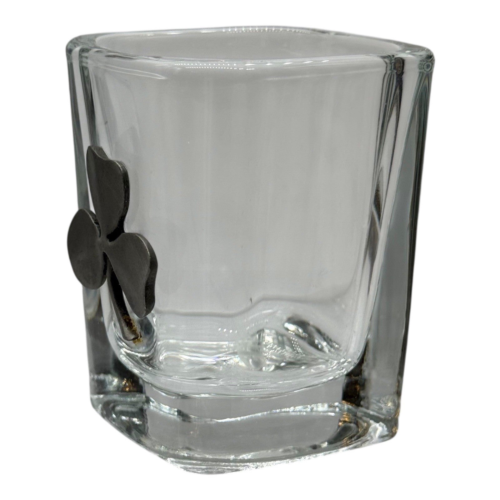 Shamrock Shot Glass Irish Clover Barware Collectible St. Patrick's Day