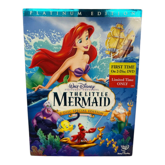 The Little Mermaid (DVD, 2006, 2-Disc Set, Platinum Edition) Preowned