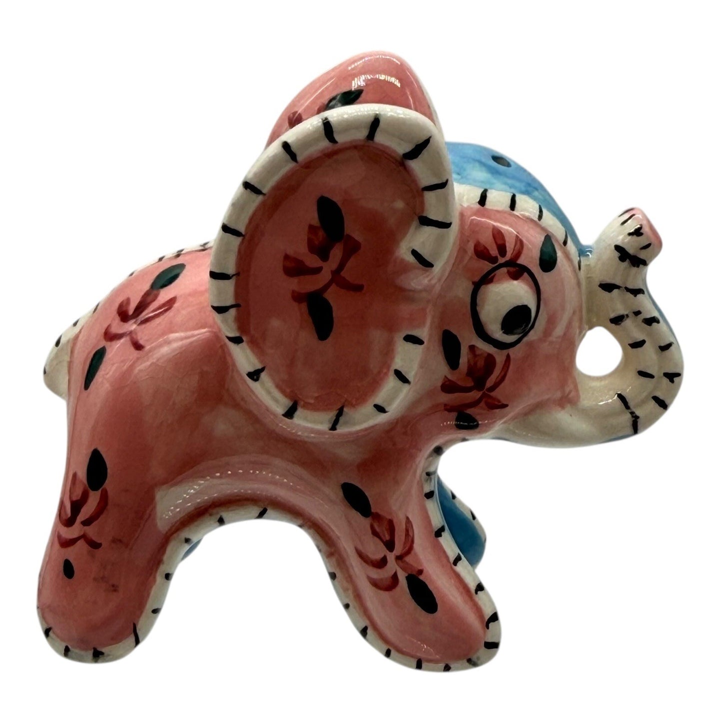 Vintage 1960s Pink Elephant Salt & Pepper Shakers – Napco Japan Stitch Pattern