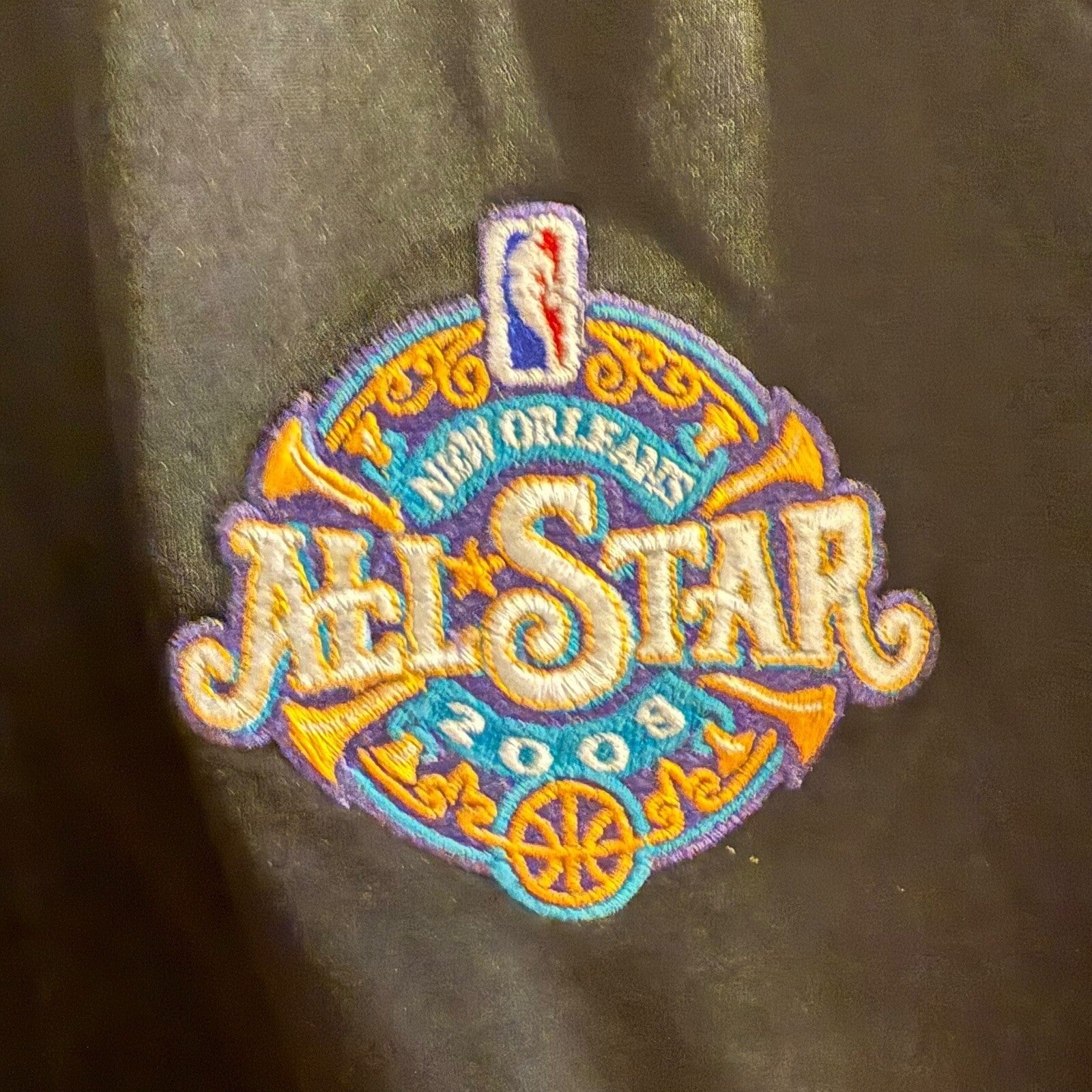 Adidas NBA All-Star 2008 Track Jacket Full Zip Black White Stripe