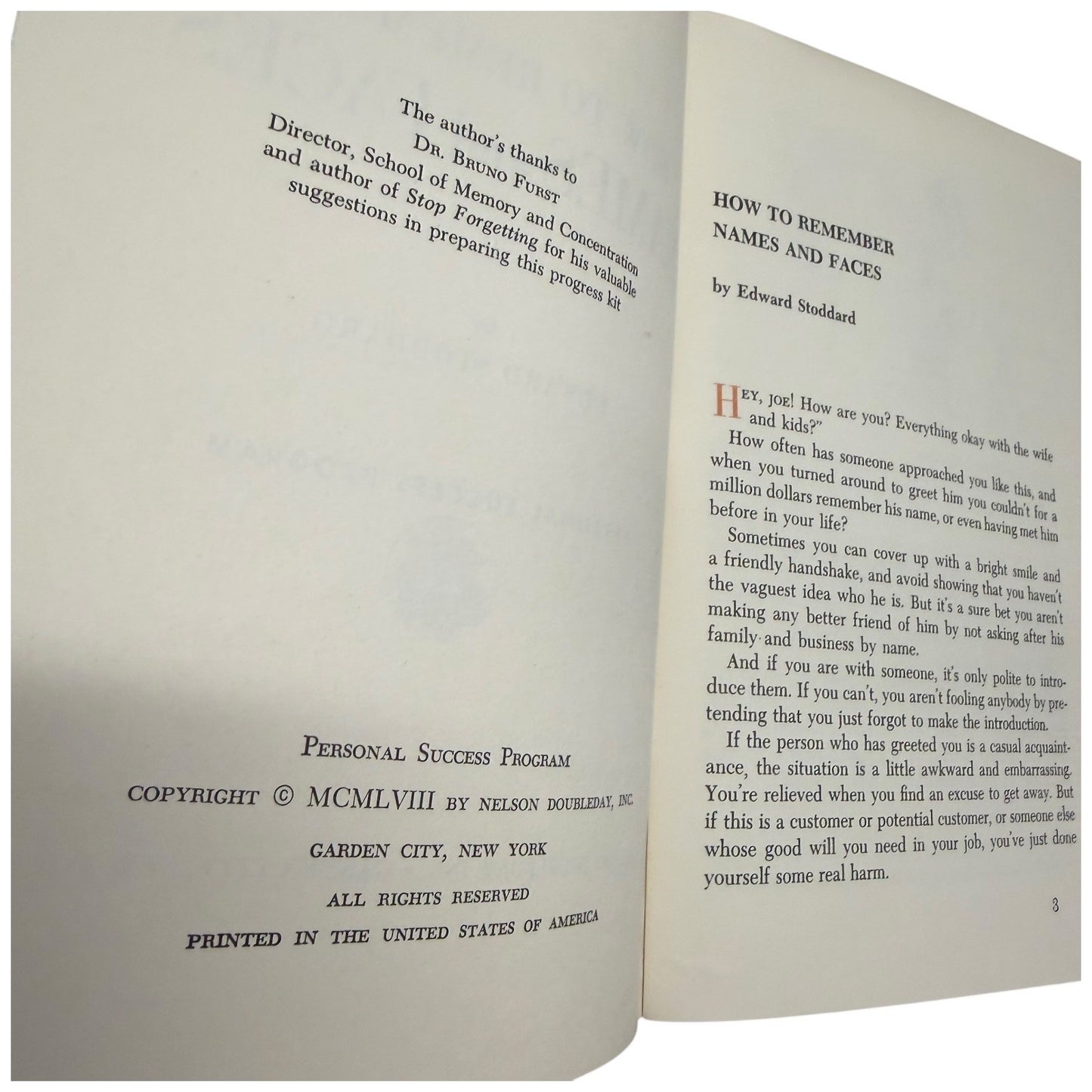 Nelson Doubleday Personal Success Program Vintage Book Set 1959-1963