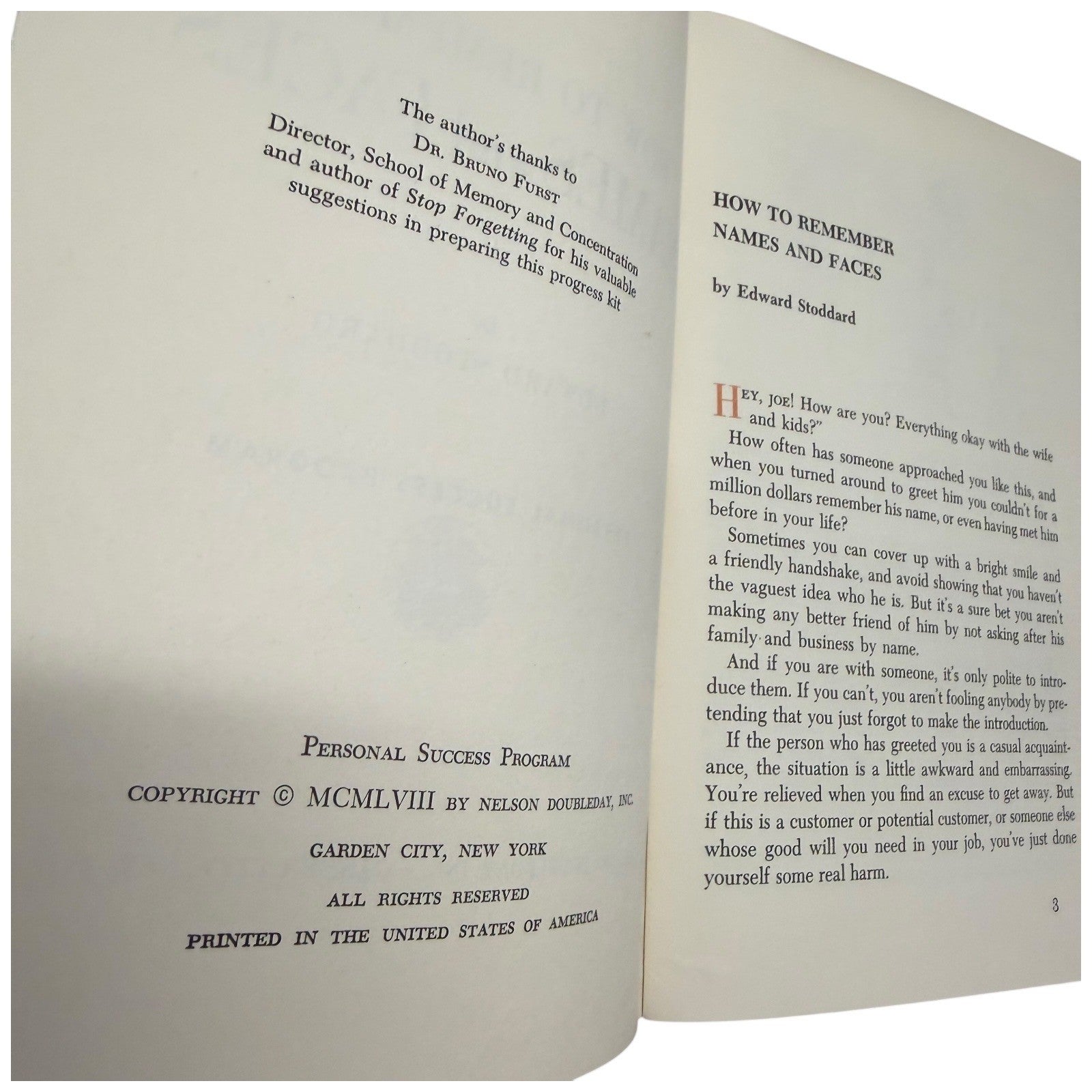 Nelson Doubleday Personal Success Program Vintage Book Set 1959-1963