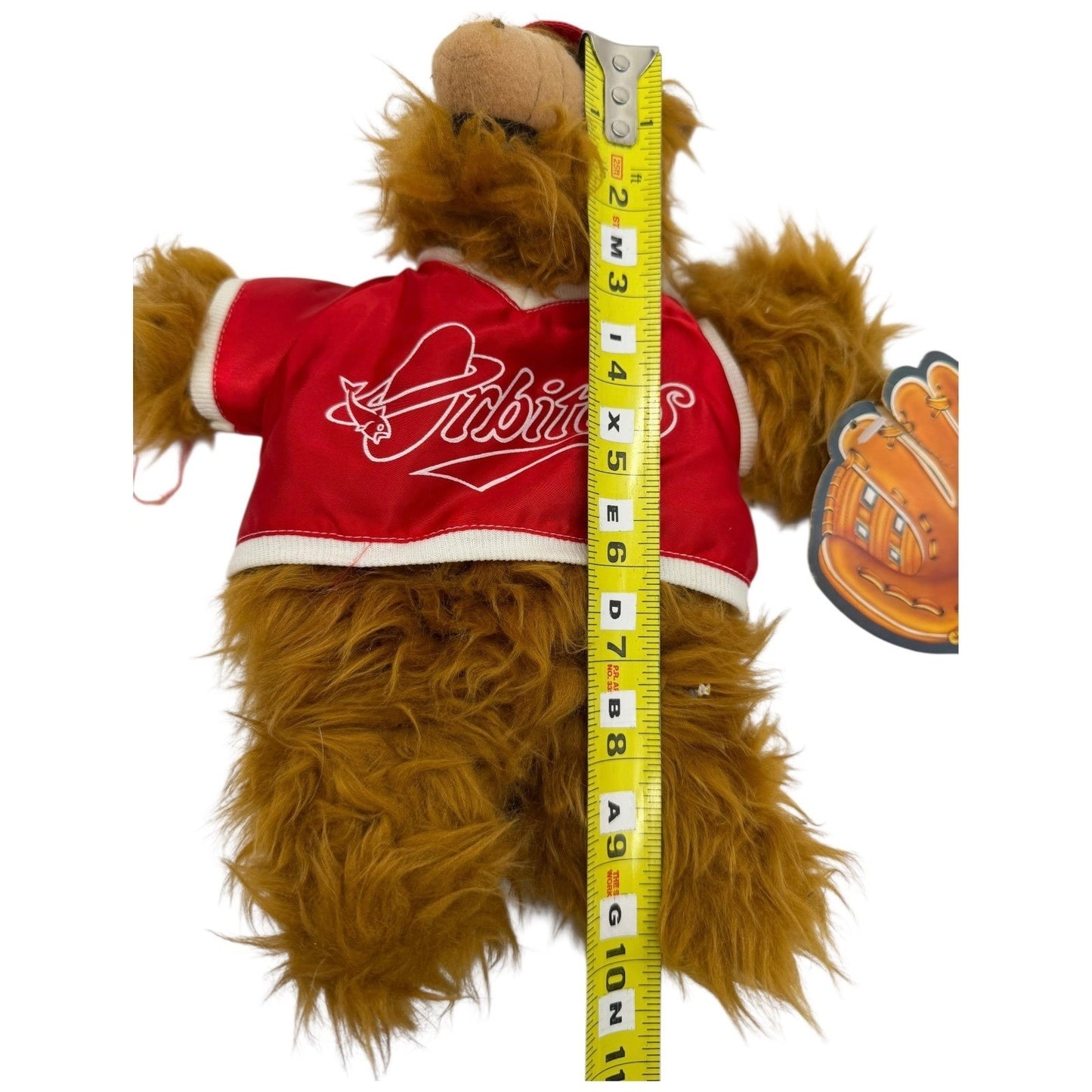 Vintage ALF Burger King Plush Toy Red Baseball Jersey 1986