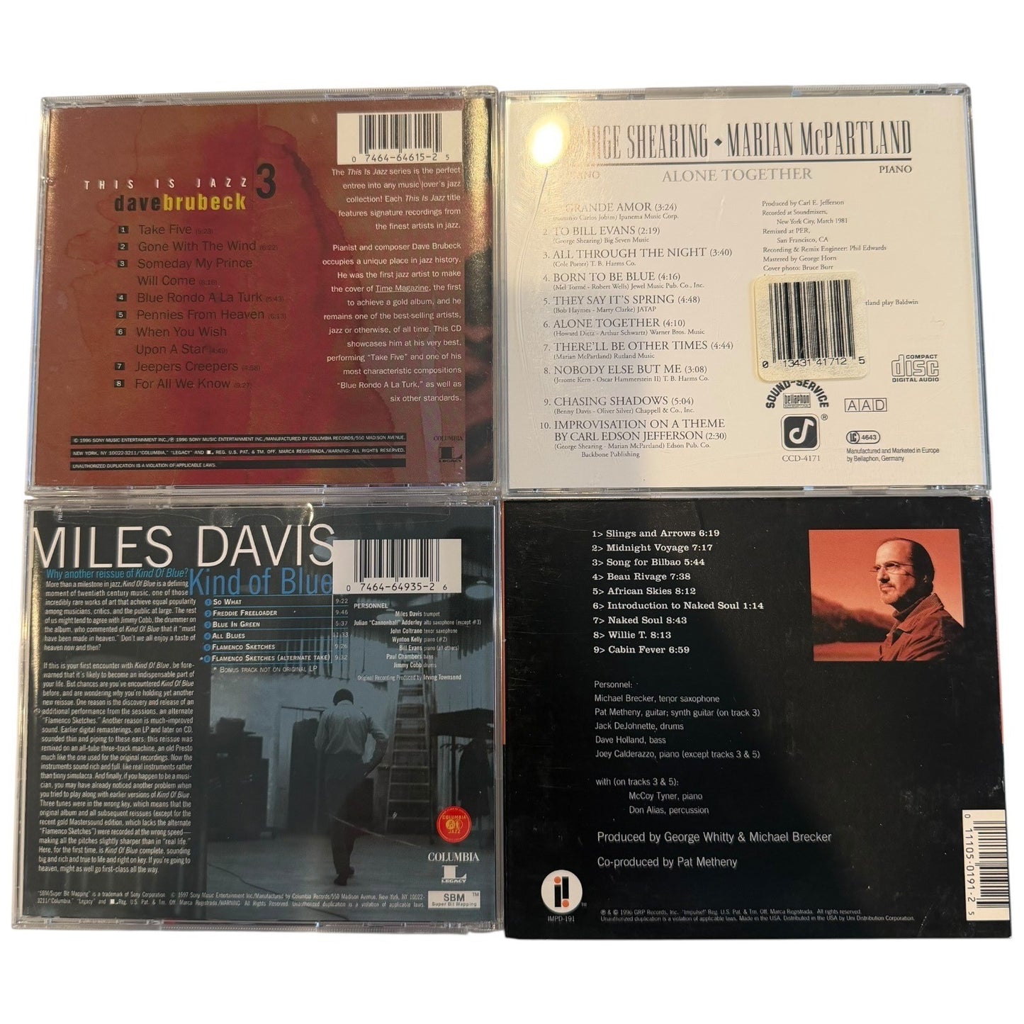 Jazz 23 CD Lot Miles Davis Kind of Blue Louis Armstrong Billie Holiday Brubeck