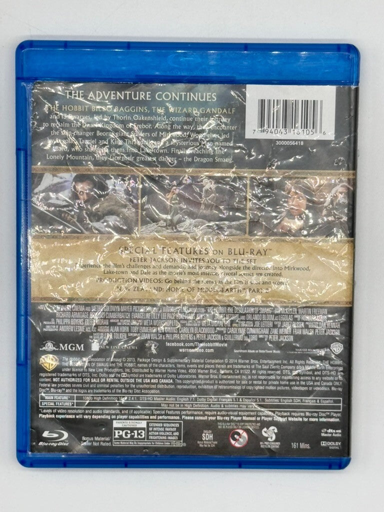 Hobbit, The: The Desolation of Smaug (Blu-Ray) - DVD -  Very Good - Dean O'Gorma