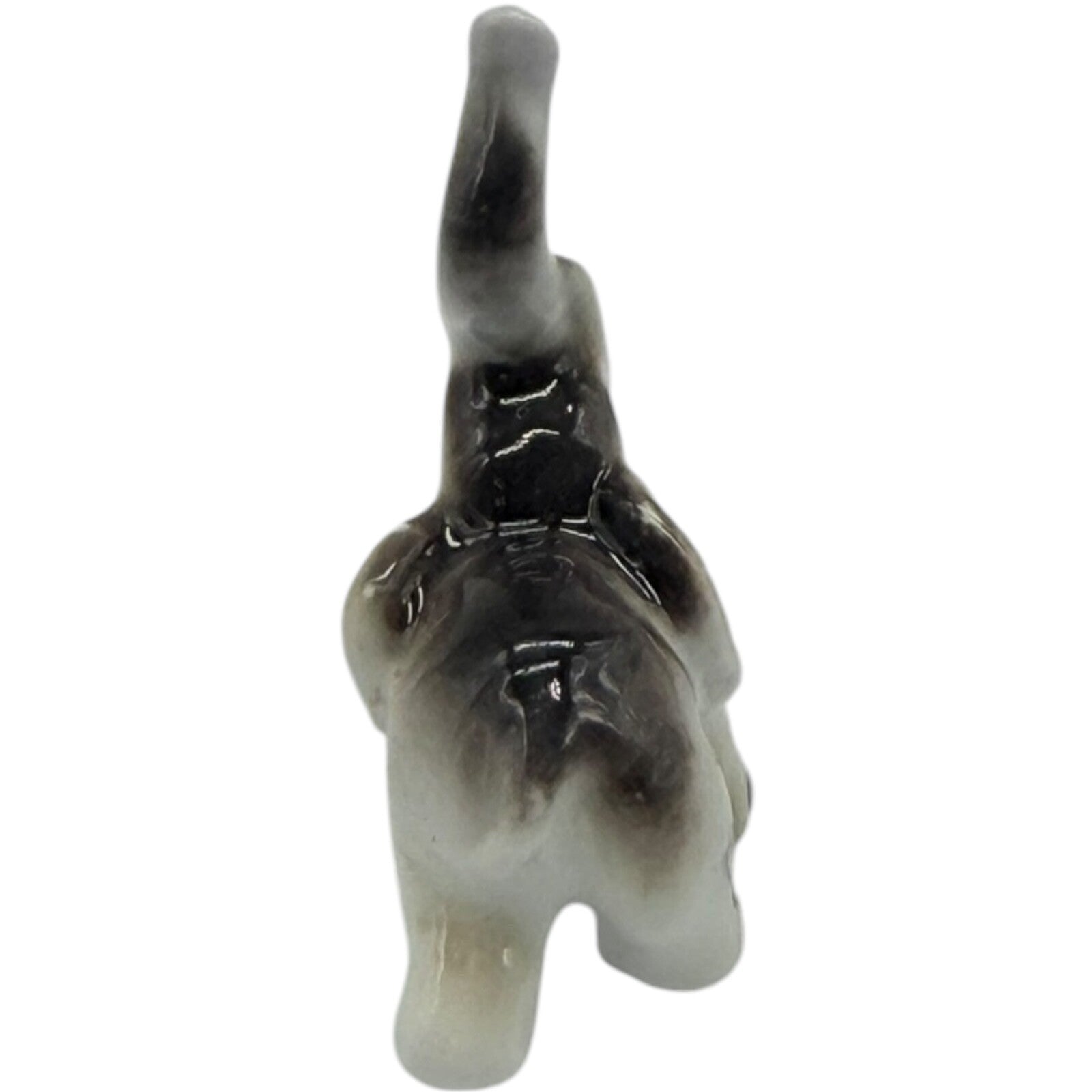 Vintage Rare Japanese Ceramic Miniature Elephant Figurines - Parent & Child