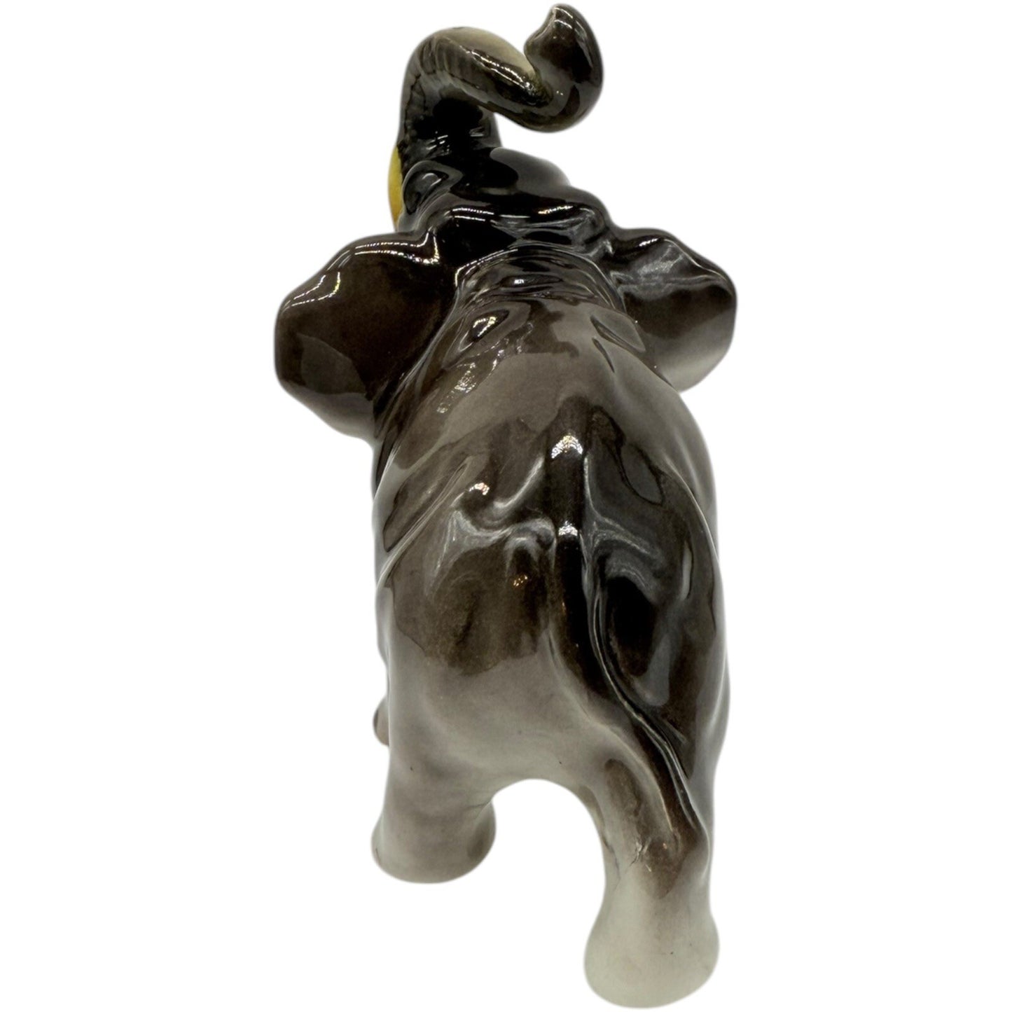 New Orleans Souvenir Elephant Figurine Trunk Up Good Luck Charm Ceramic