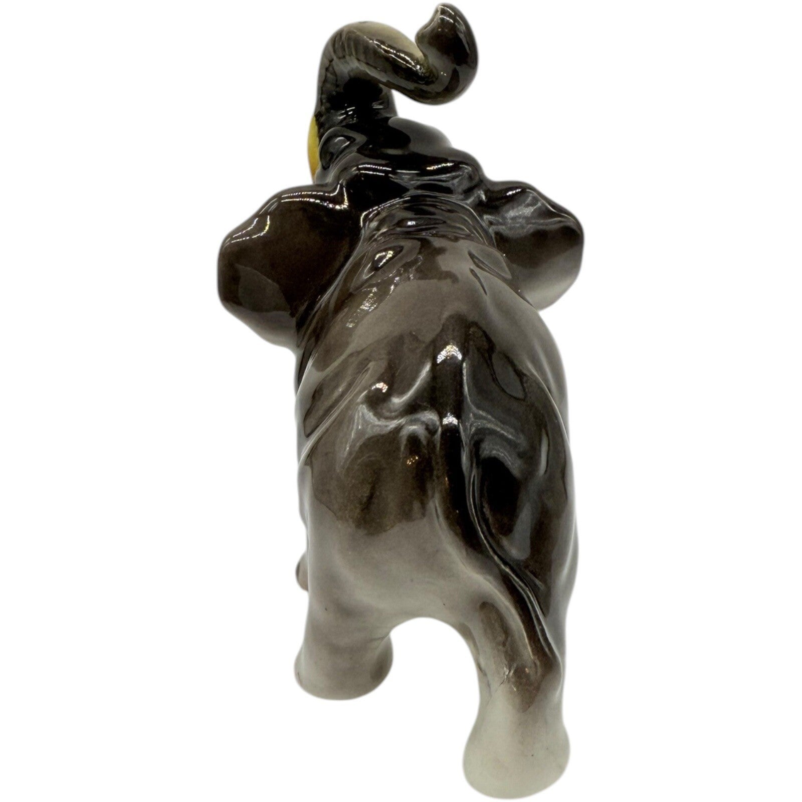 New Orleans Souvenir Elephant Figurine Trunk Up Good Luck Charm Ceramic