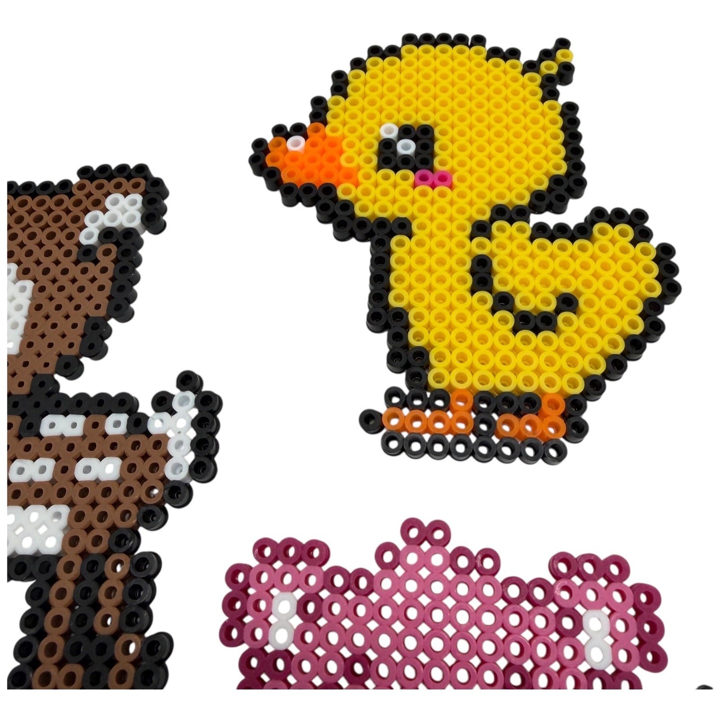 Perler Bead Art Kit Cute Animals Deer Duck Penguins Stitch Kirby Tree Craft