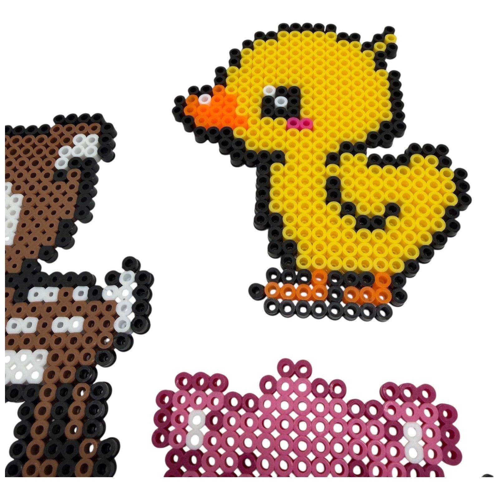 Perler Bead Art Kit Cute Animals Deer Duck Penguins Stitch Kirby Tree Craft