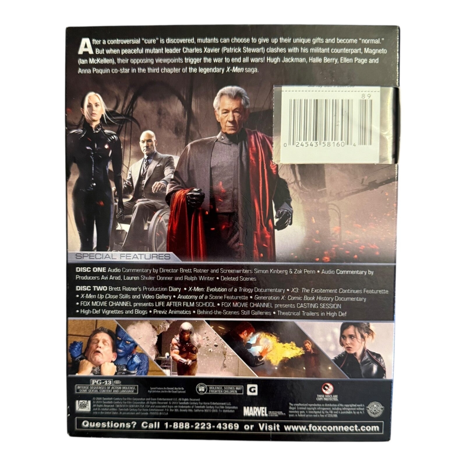 X-Men: The Last Stand Blu-ray 2006 with Slipcover – Used