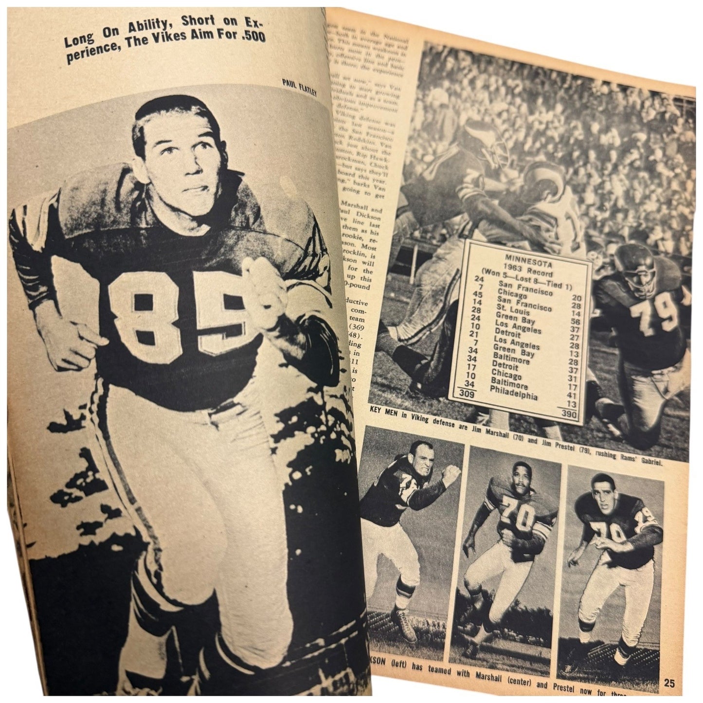 Official Pro Football Magazine 1964 NFL AFL Teams Inside Appraisals