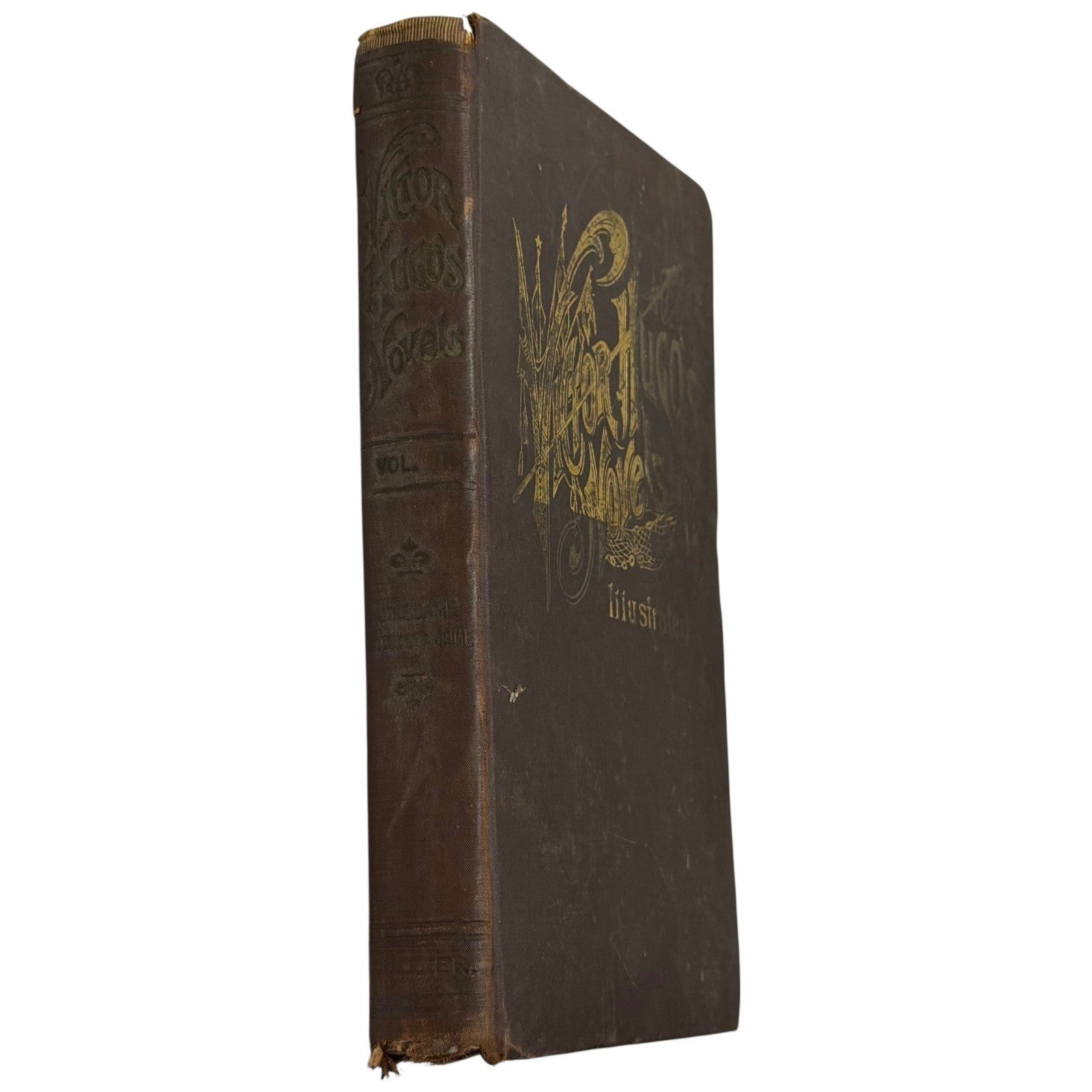 Antique Victor Hugo Novels Illustrated Book Volume 1 Notre Dame Crime